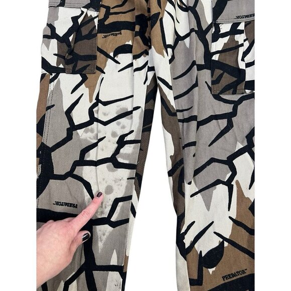 Vtg Camo Cargos Pants Mens Small Rare Predator USA Made Streetwear 28x31 - Picture 5 of 15